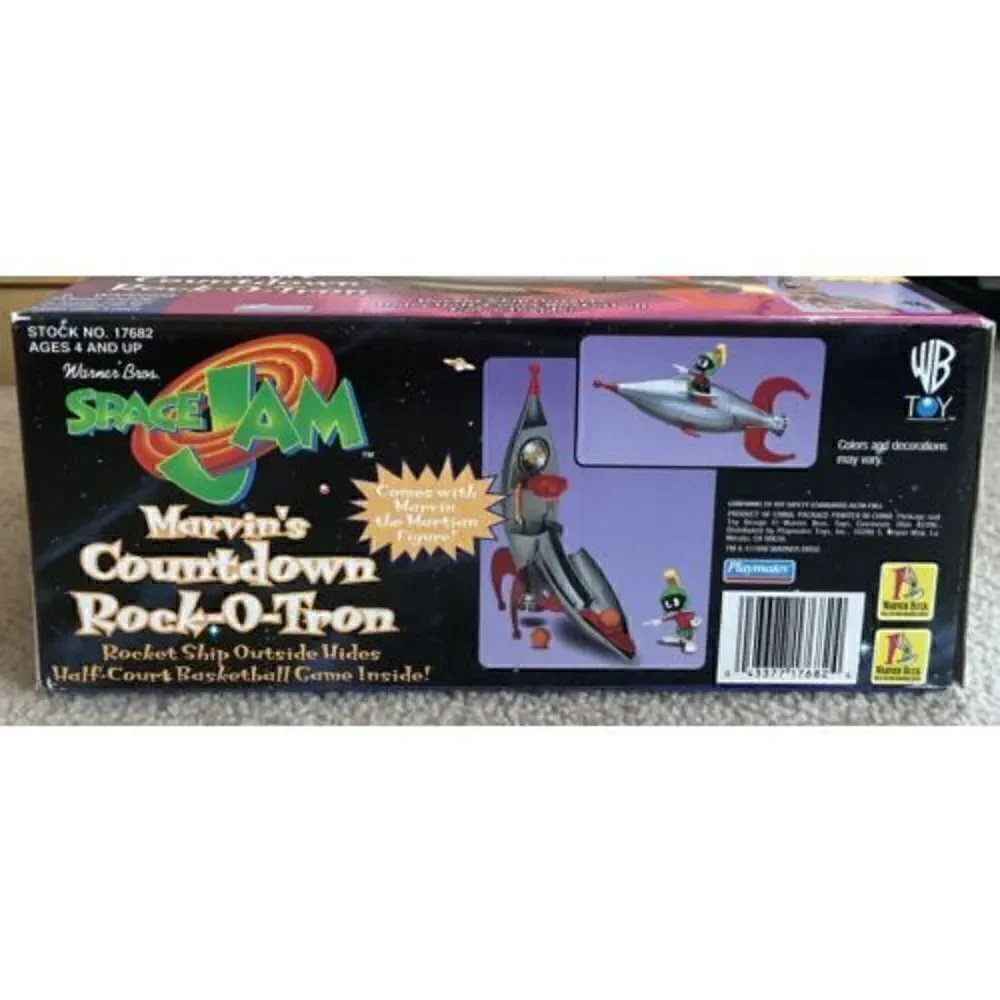 1996 PLAYMATES SPACE JAM - MARVIN’S COUNTDOWN ROCK-O-TRON PLAYSET - NEW In Box